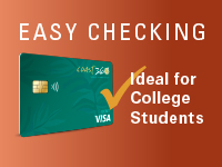 College Checking and Visa Debit Card